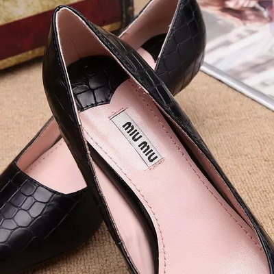 MIUMIU Shallow mouth kitten heel Shoes Women--015